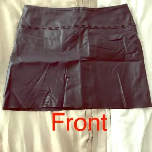 🖤 BCBGMaxAzria Mini 💯 Leather Skirt