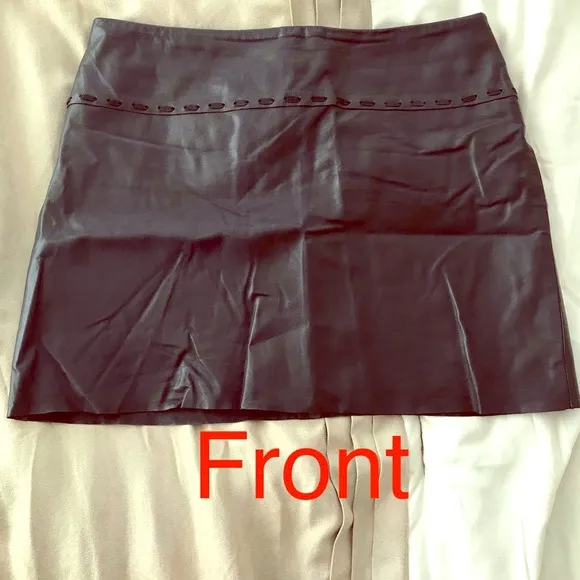🖤 BCBGMaxAzria Mini 💯 Leather Skirt