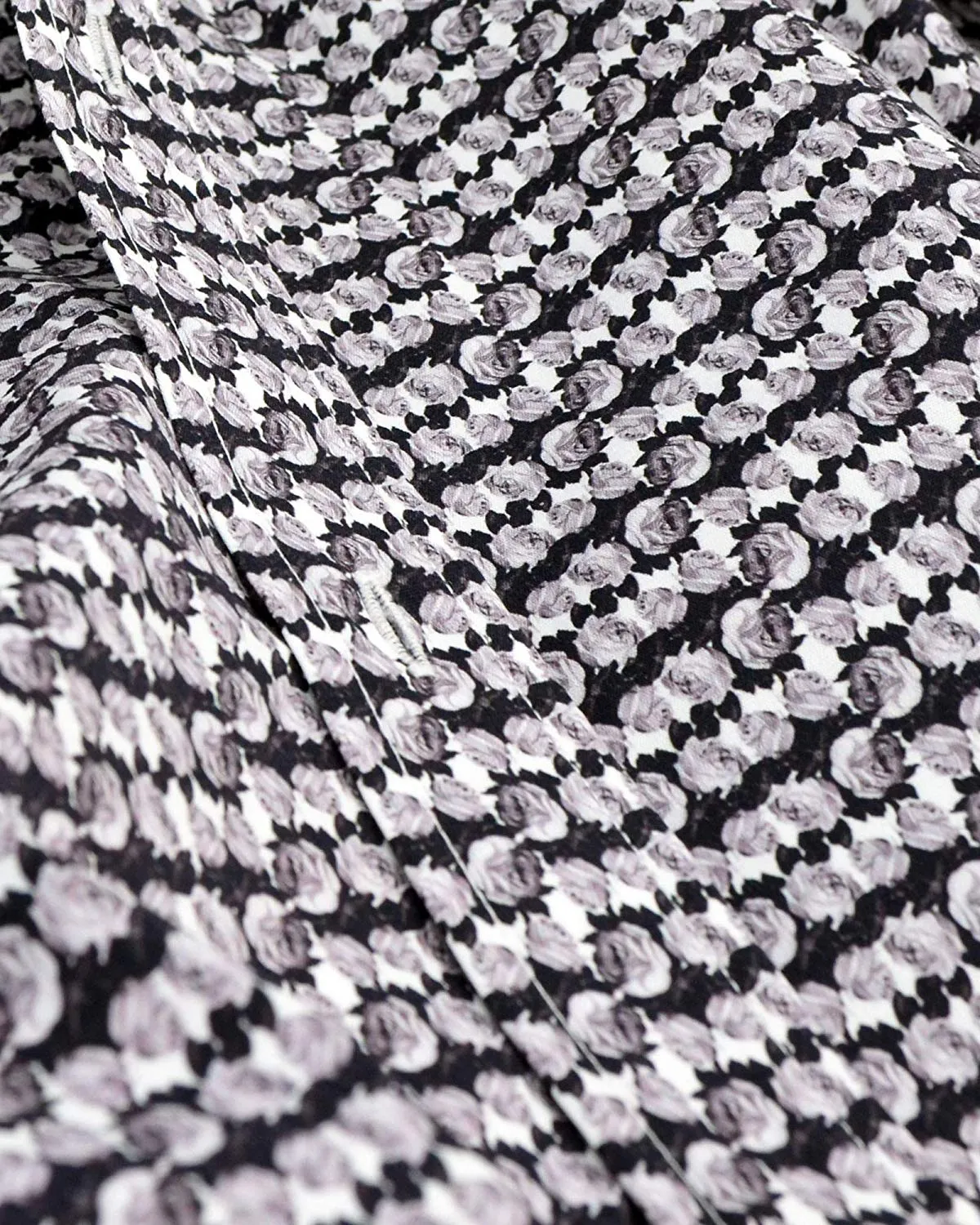 1 Like No Other Mawar Print Grey Shirt