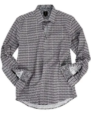 1 Like No Other Mawar Print Grey Shirt