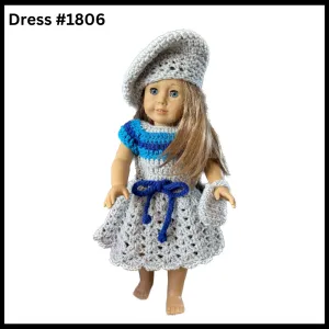 18 Inch Doll Crocheted Dress Set #1806