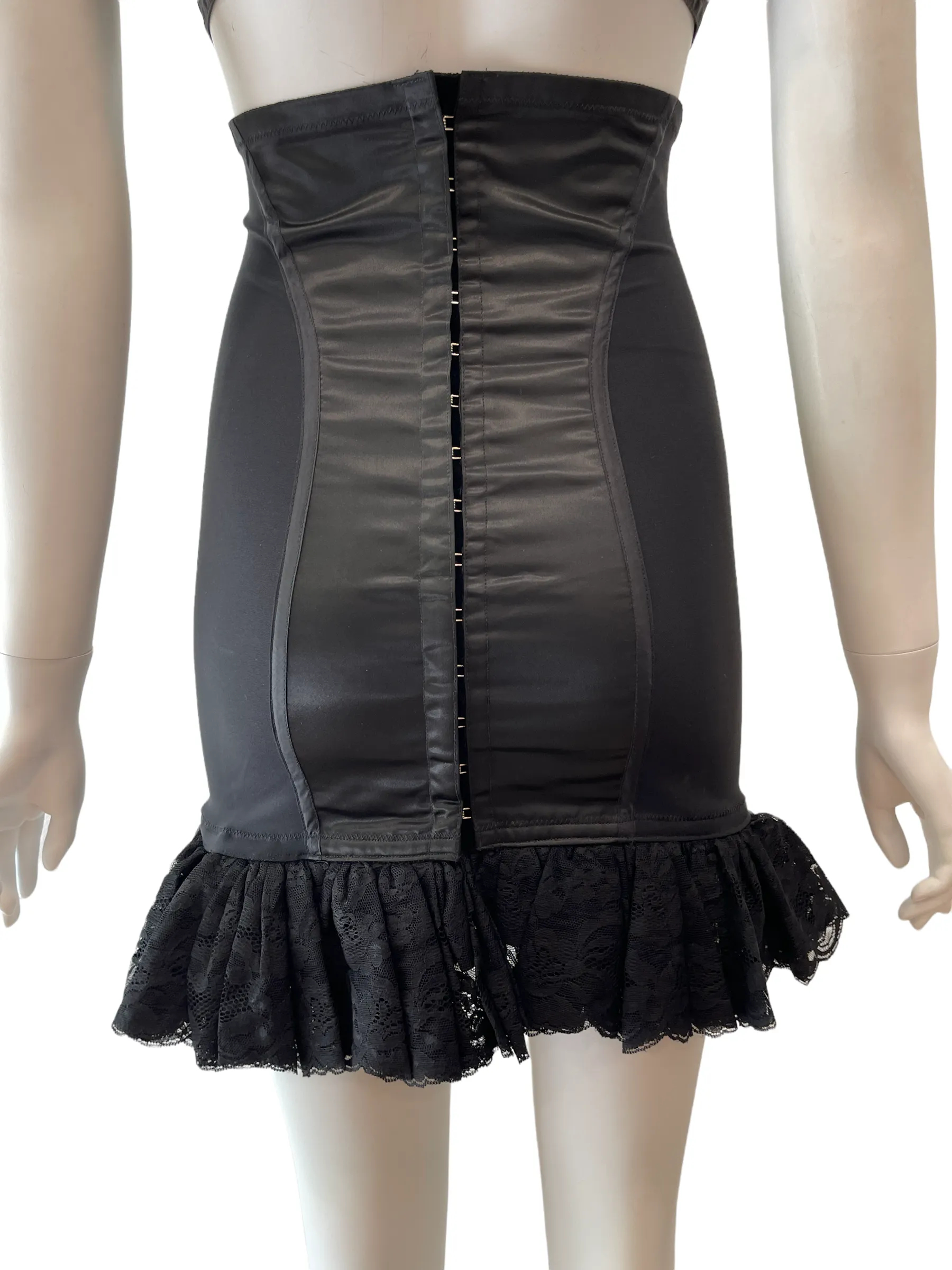 1991 Dolce & Gabbana High Waist Corset Skirt Lace Top