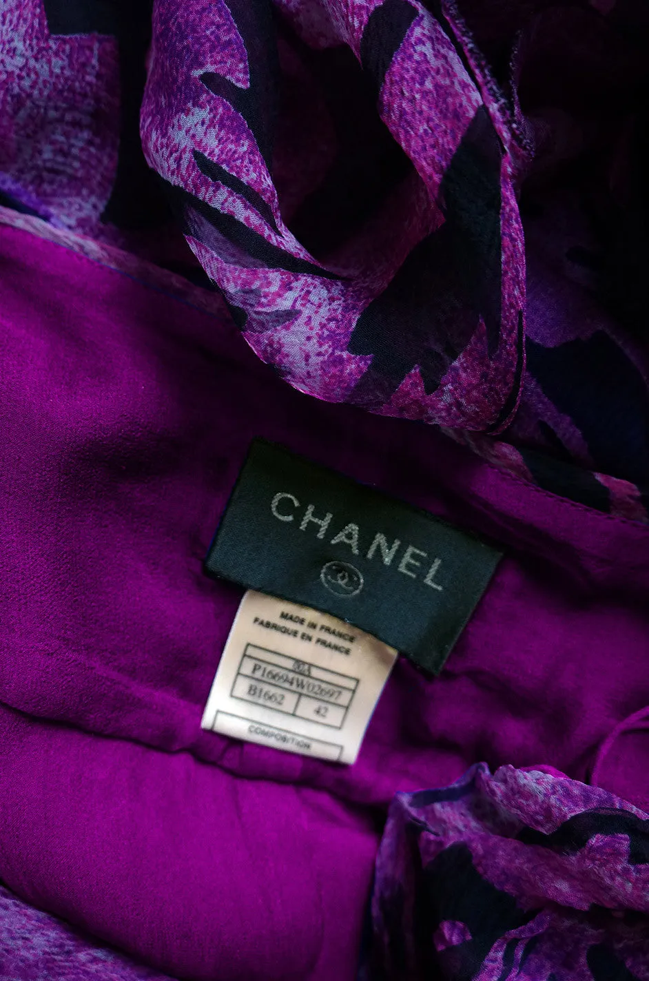 2000 Chanel Silk Chiffon Goddess Dress