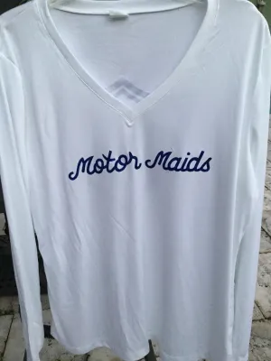821 White Endurance Long Sleeve with Blue Sparkle MM CLEARANCE *FINAL SALE*