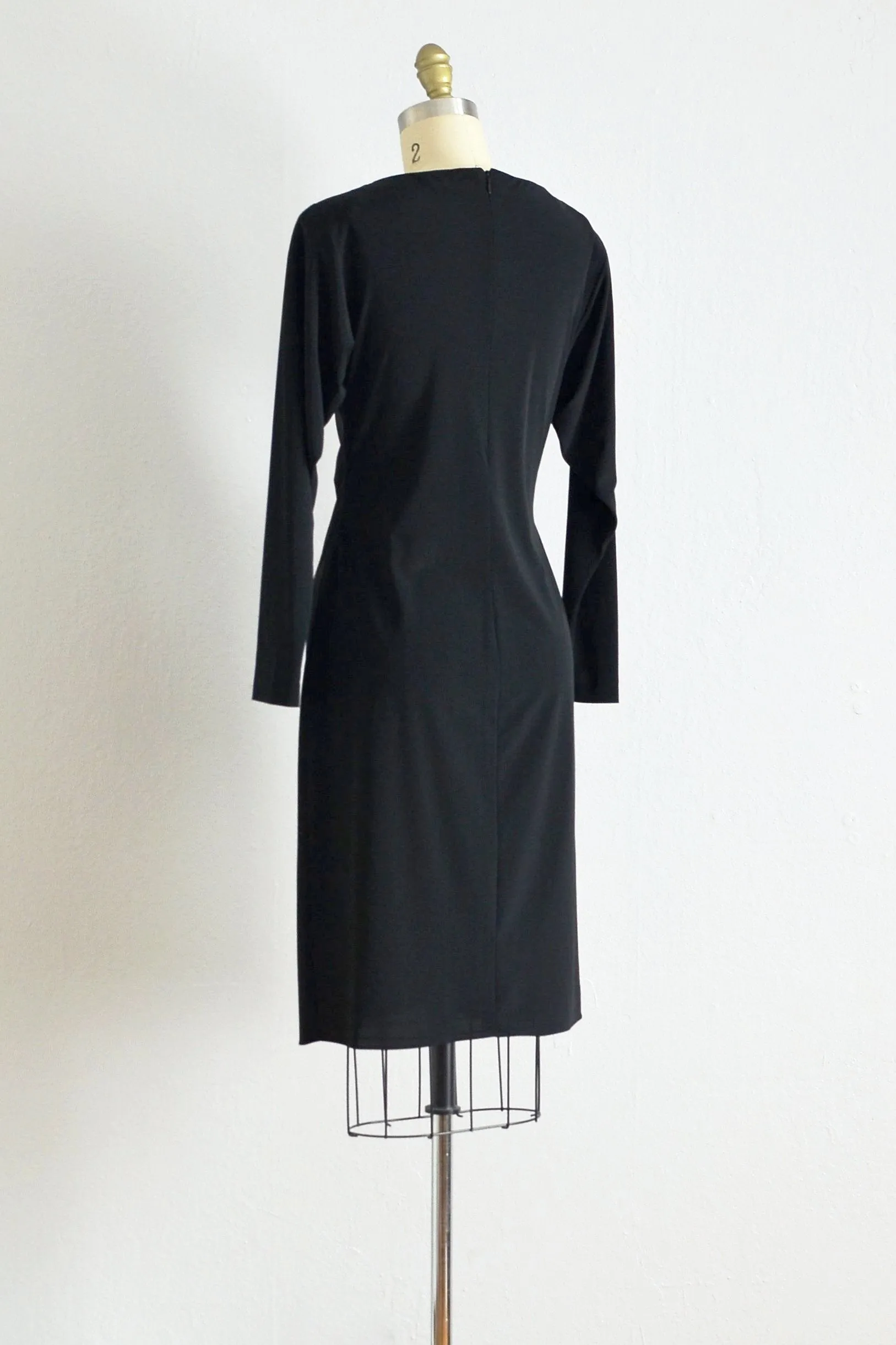 90s Draped Party Dress / S M