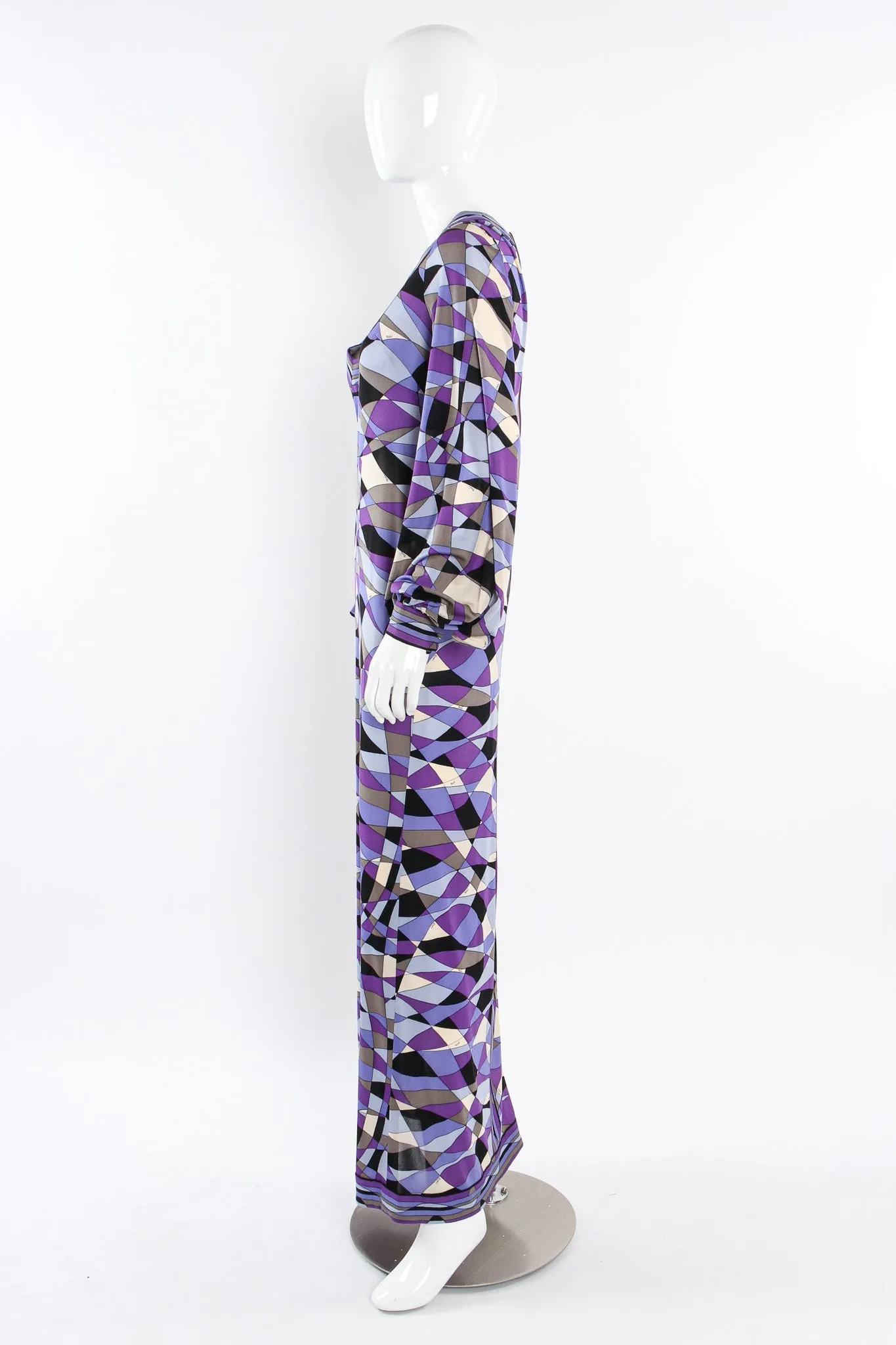 Abstract Geo Print Column Dress