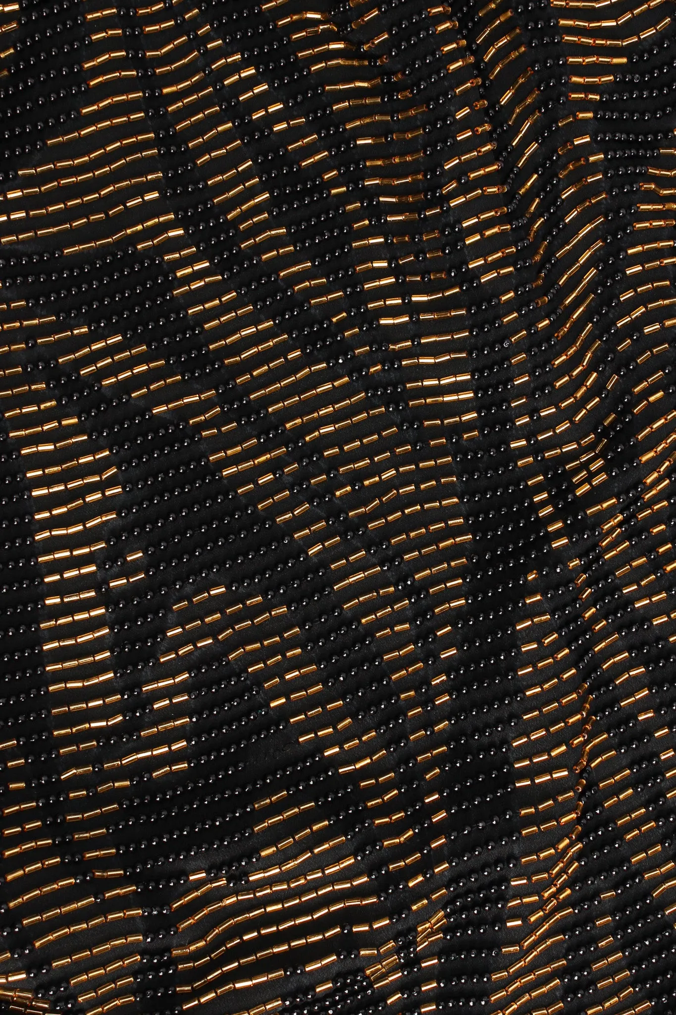 Abstract Swirl Beaded Silk Dress