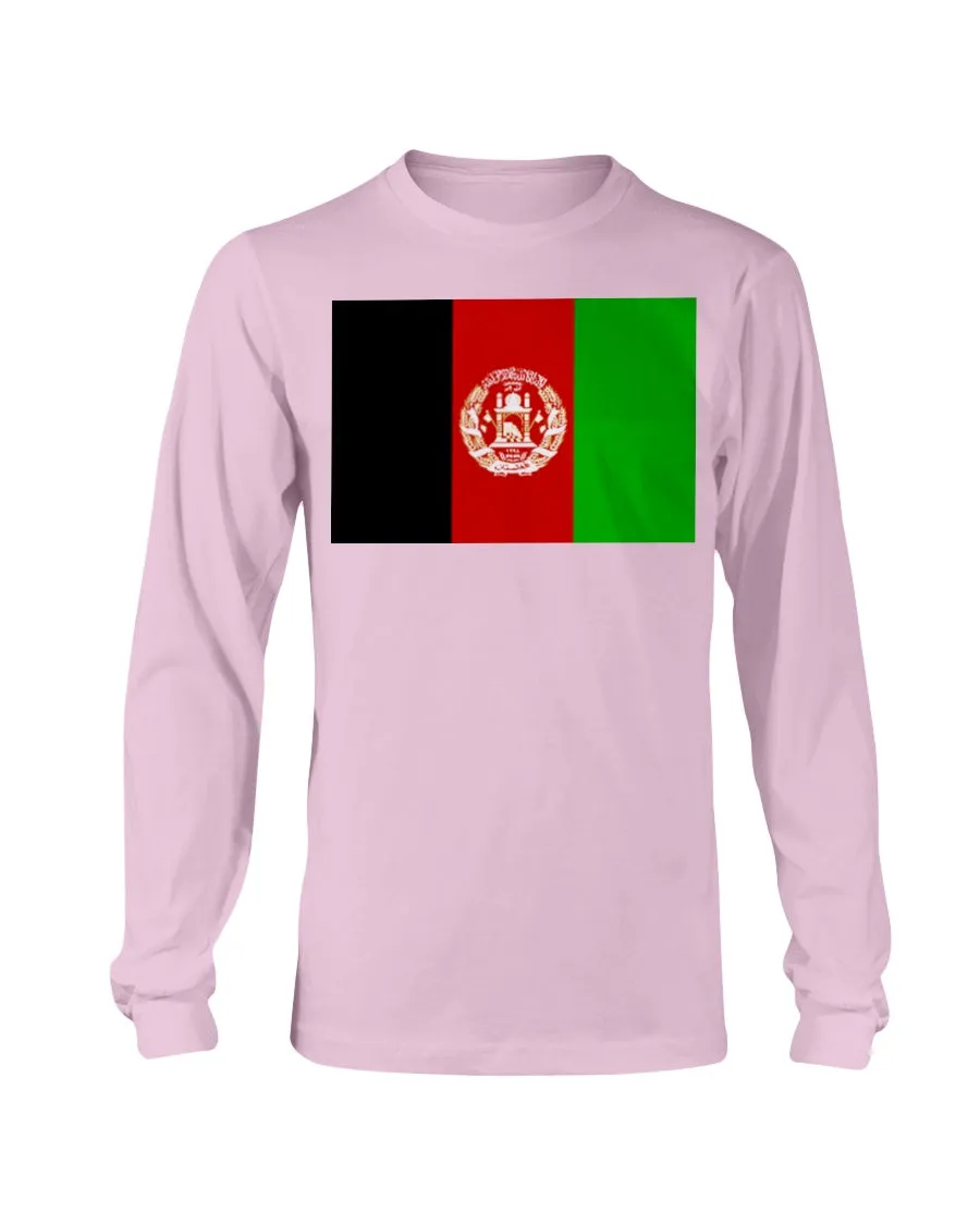Afghanistan Flag Gildan Long Sleeve T-Shirt
