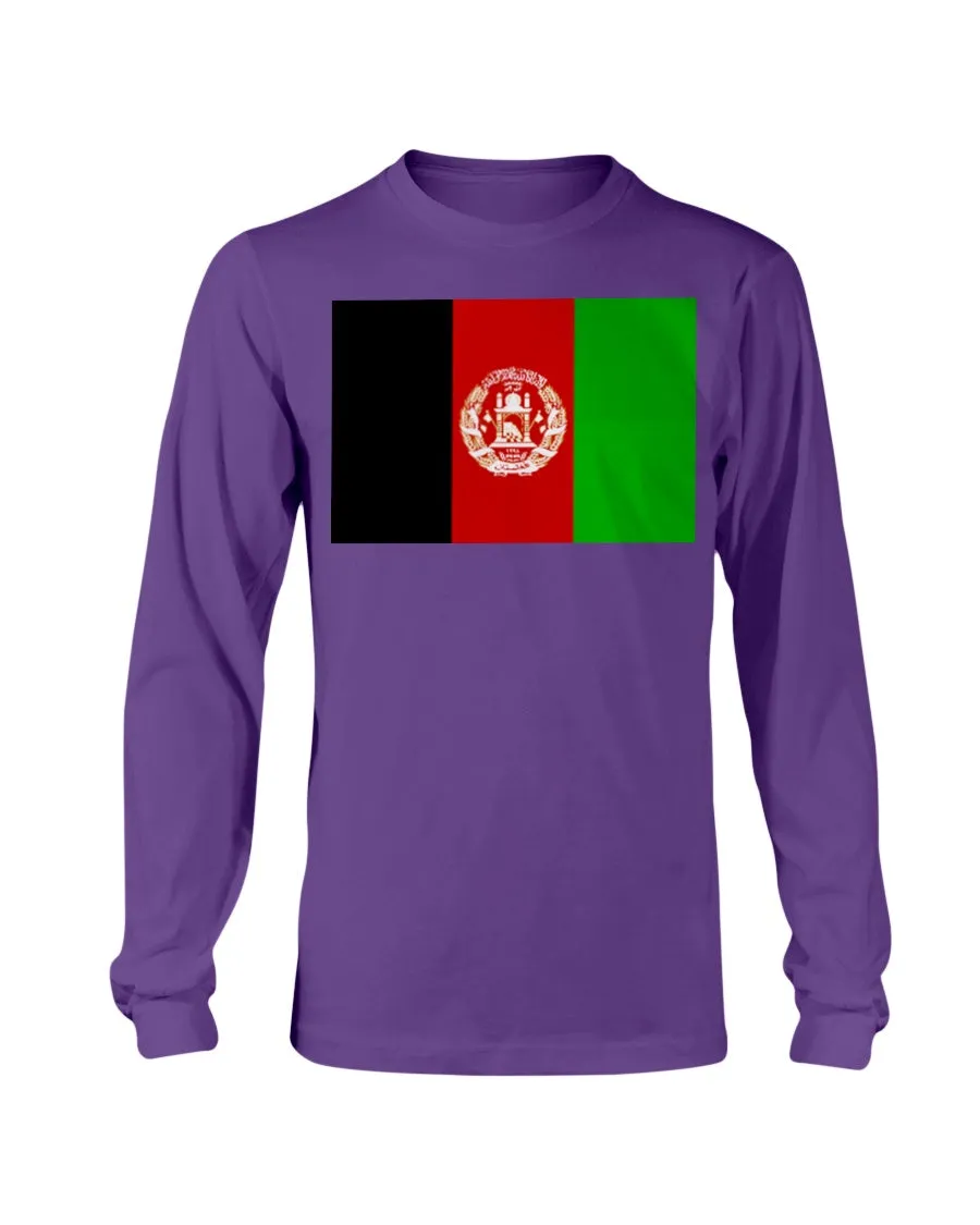 Afghanistan Flag Gildan Long Sleeve T-Shirt