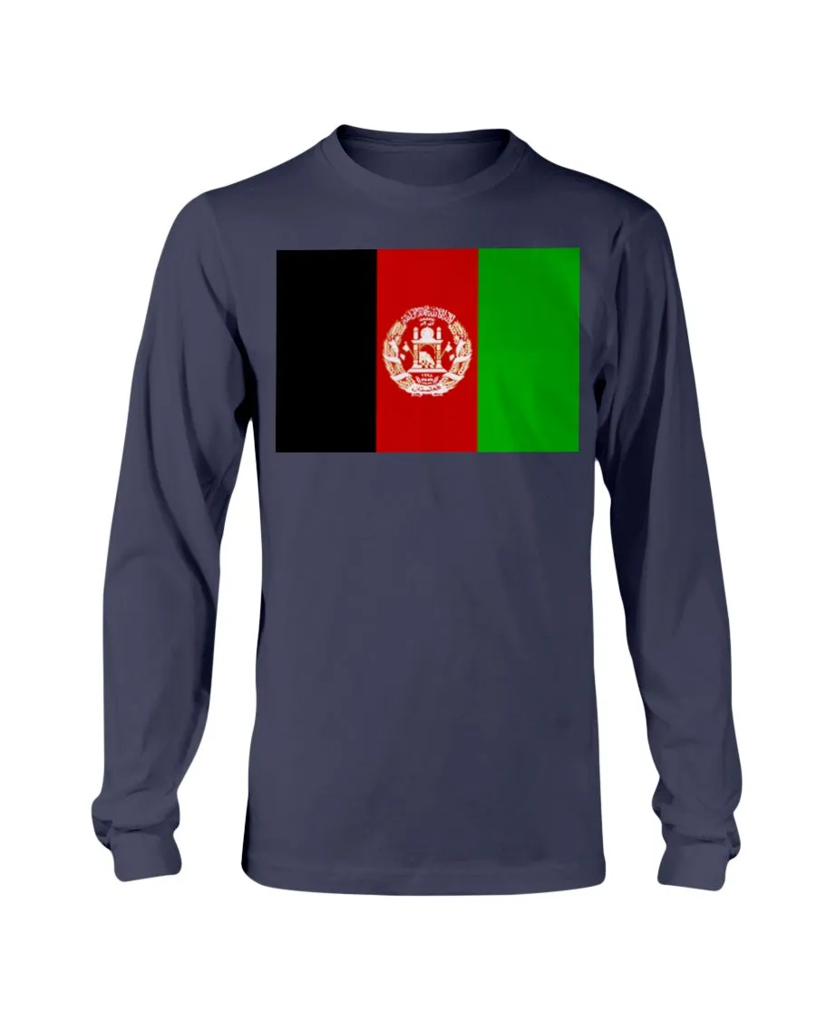 Afghanistan Flag Gildan Long Sleeve T-Shirt