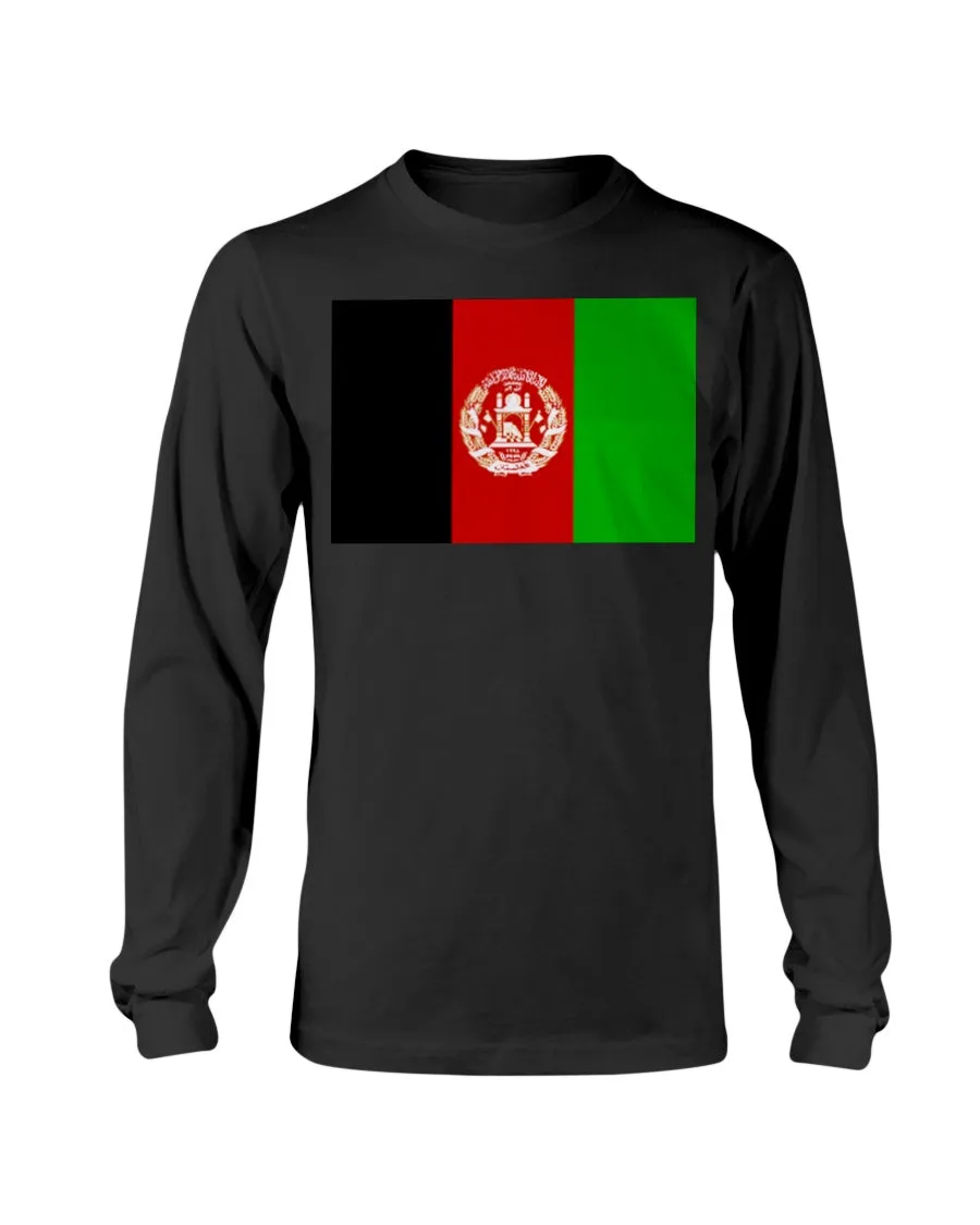 Afghanistan Flag Gildan Long Sleeve T-Shirt