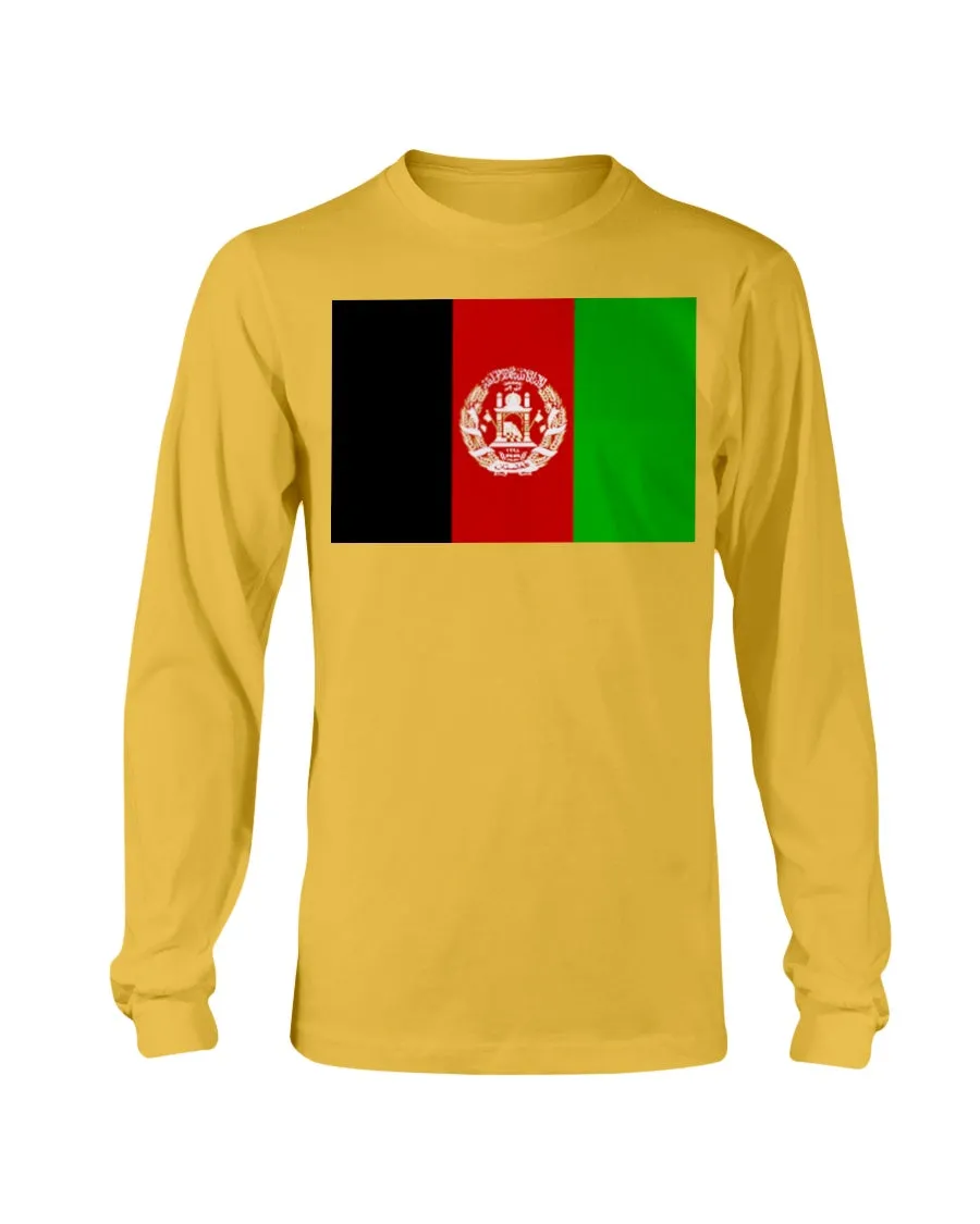 Afghanistan Flag Gildan Long Sleeve T-Shirt