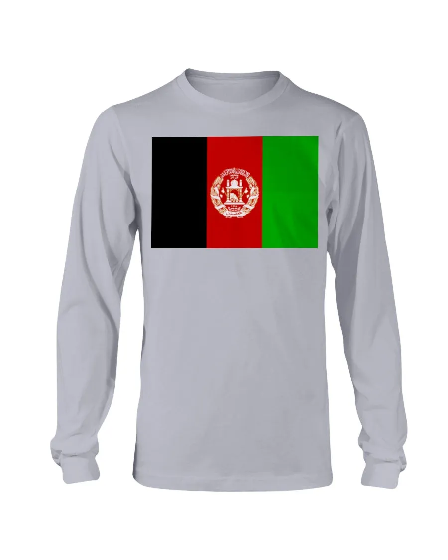 Afghanistan Flag Gildan Long Sleeve T-Shirt