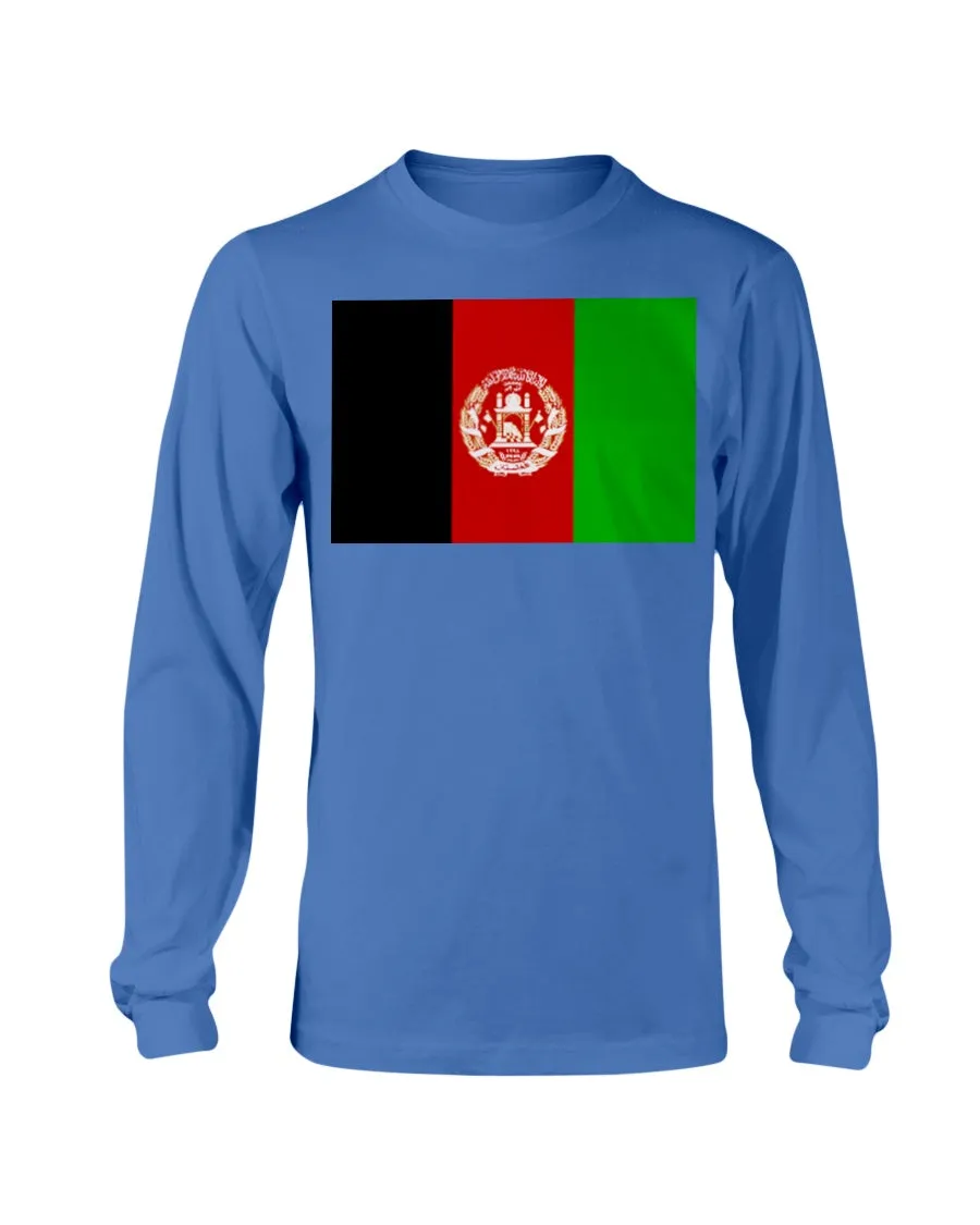 Afghanistan Flag Gildan Long Sleeve T-Shirt