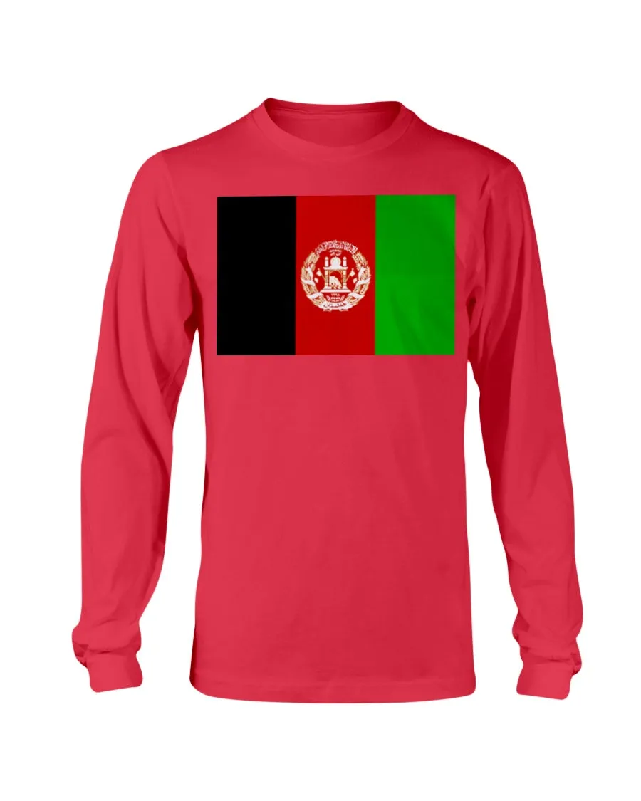 Afghanistan Flag Gildan Long Sleeve T-Shirt