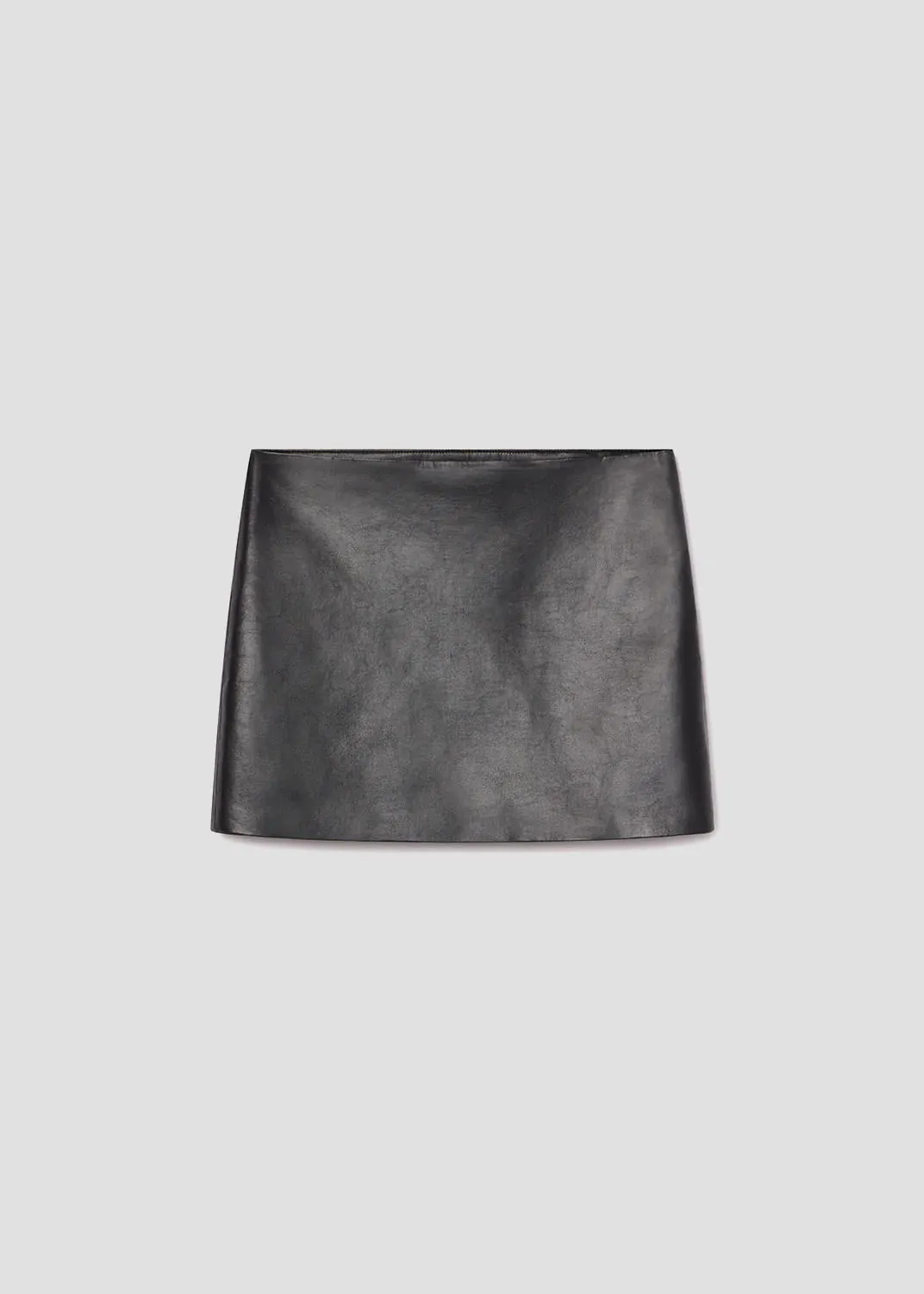 Agda Mini Recycled Leather Skirt