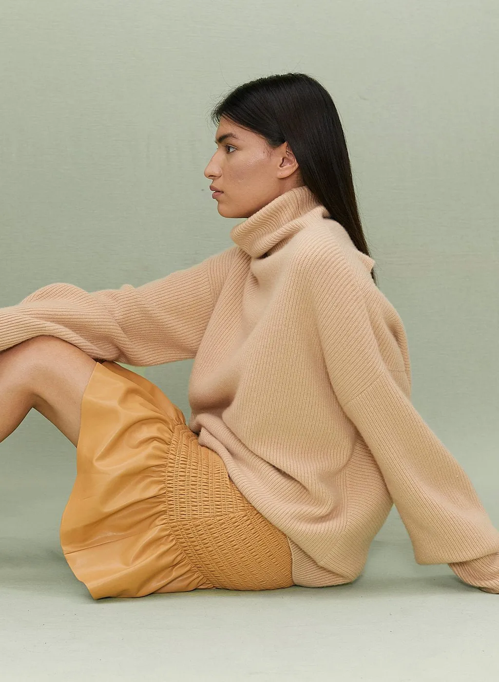 ALC Jenny Vegan Leather Skirt