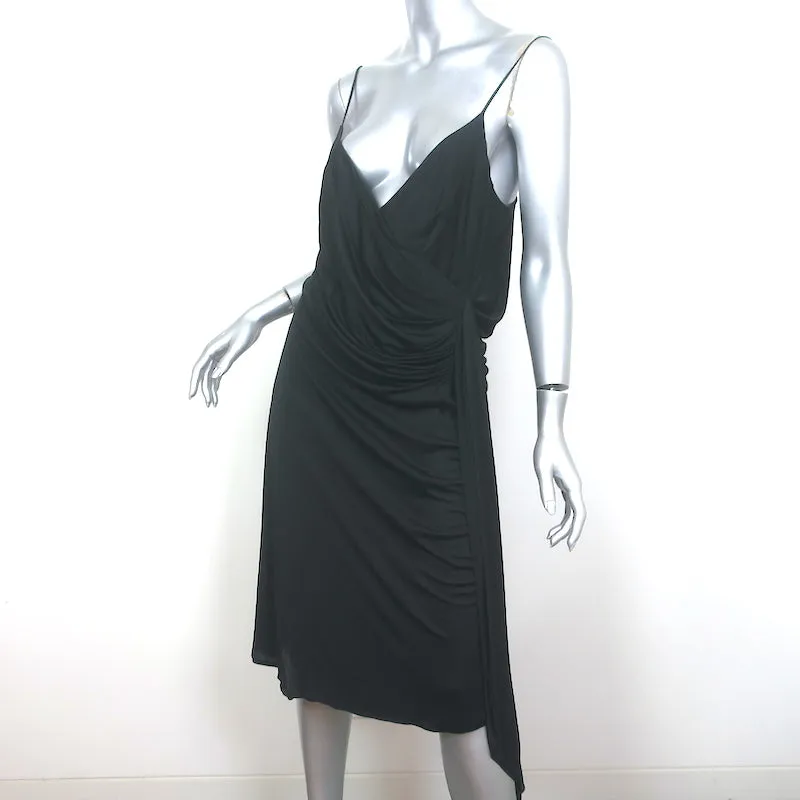 Alexander McQueen Draped Jersey Dress Black Size 46