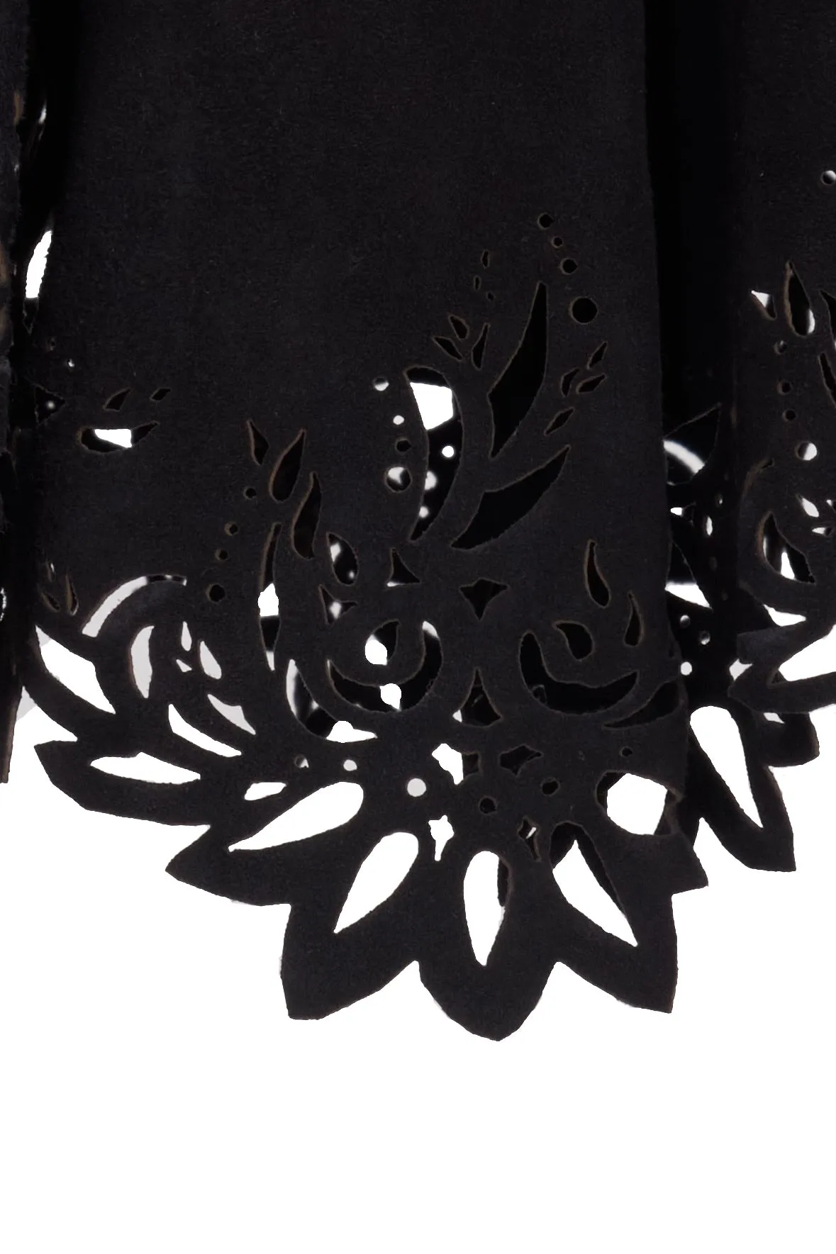 Alexander McQueen Spring 2003 Suede Skirt