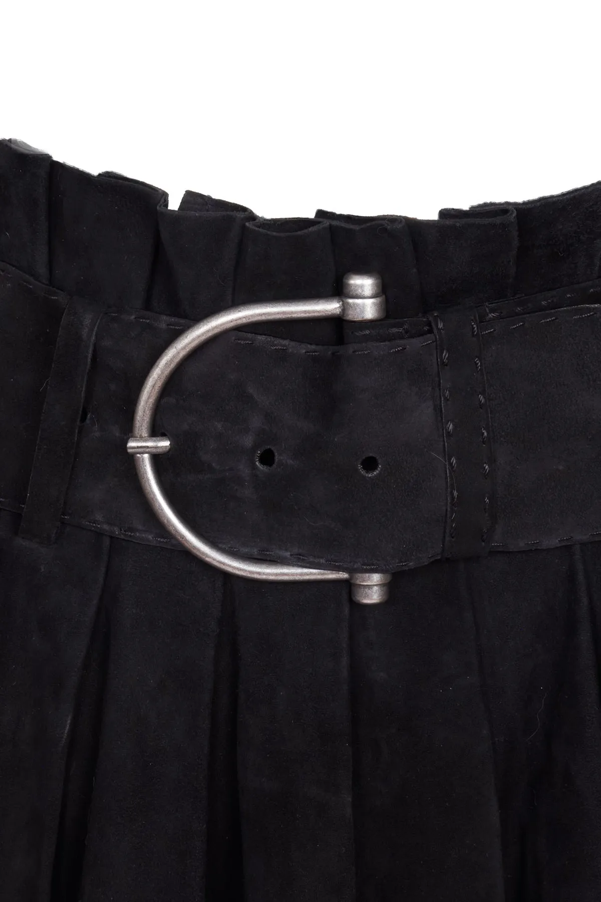 Alexander McQueen Spring 2003 Suede Skirt