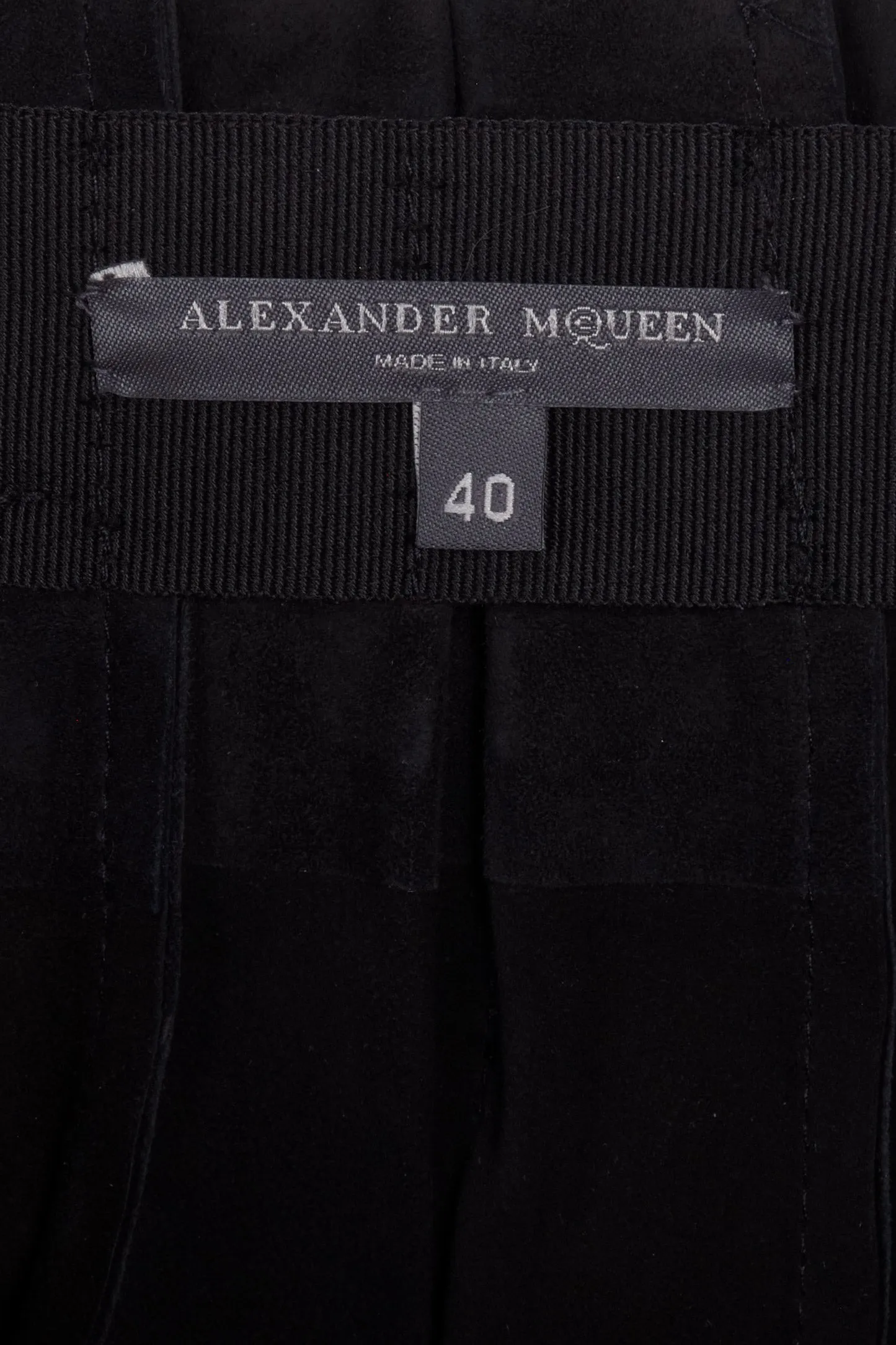 Alexander McQueen Spring 2003 Suede Skirt