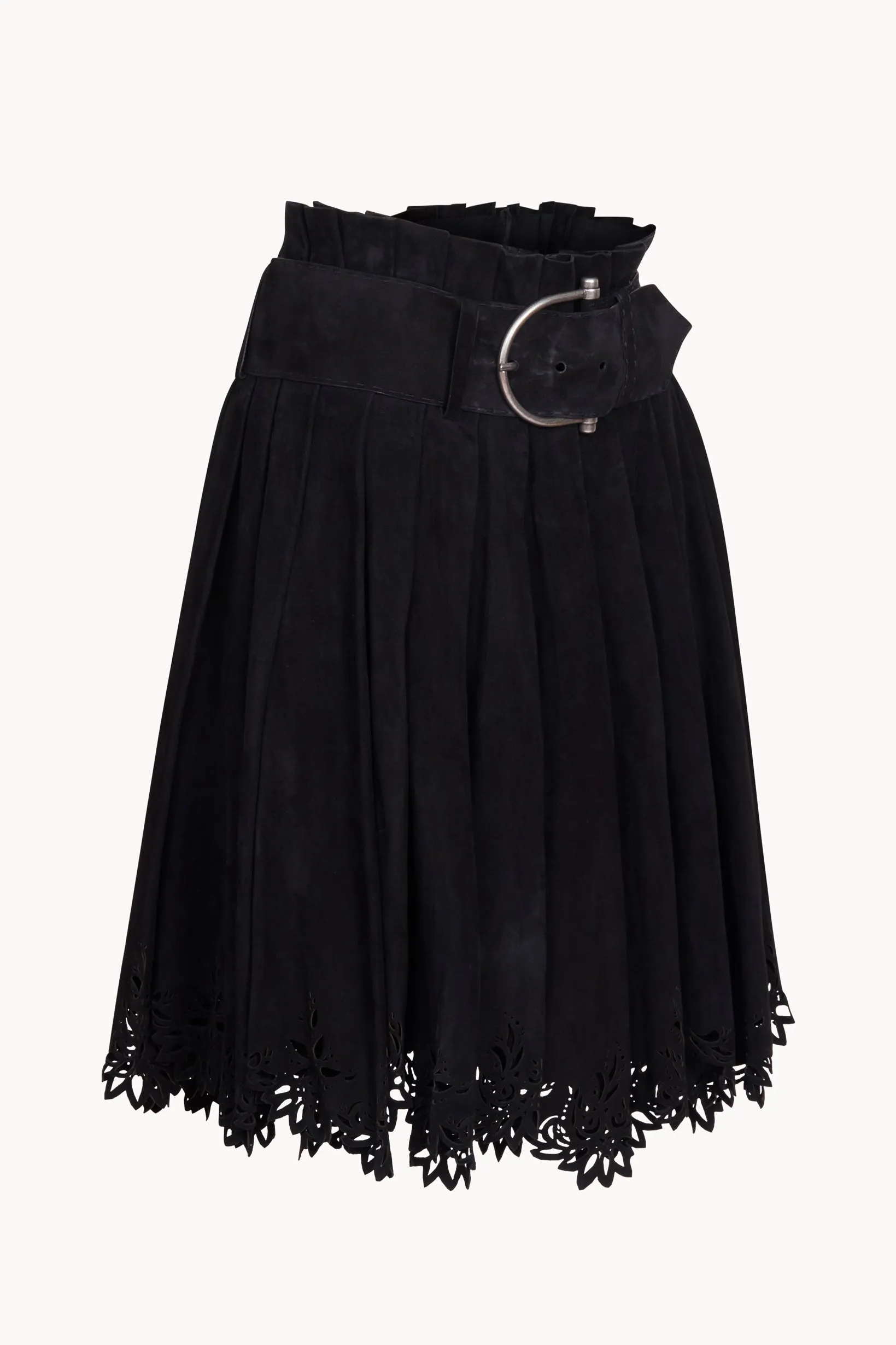 Alexander McQueen Spring 2003 Suede Skirt