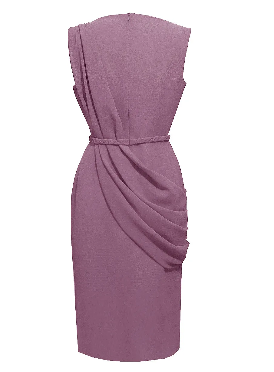 Alexandria Draped Cocktail Dress - More Colors