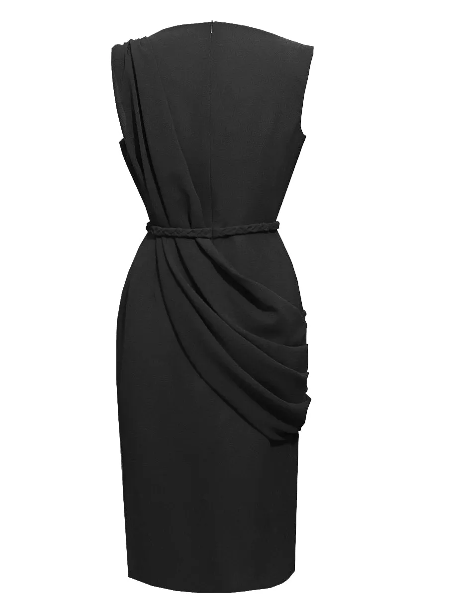Alexandria Draped Cocktail Dress - More Colors