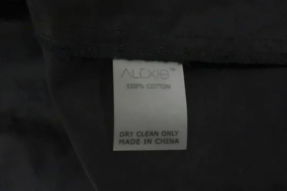 Alexis Top Ellen Black Cotton Size Extra Small Off-Shoulder Long Sleeve Blouse
