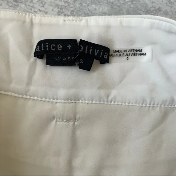 Alice &amp; Olivia Leather Mini Skirt 0