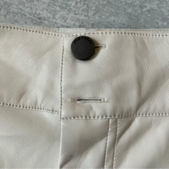 Alice &amp; Olivia Leather Mini Skirt 0