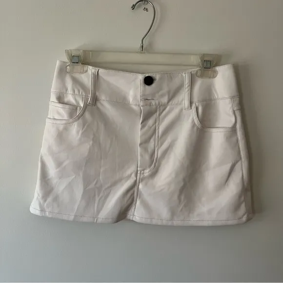 Alice &amp; Olivia Leather Mini Skirt 0