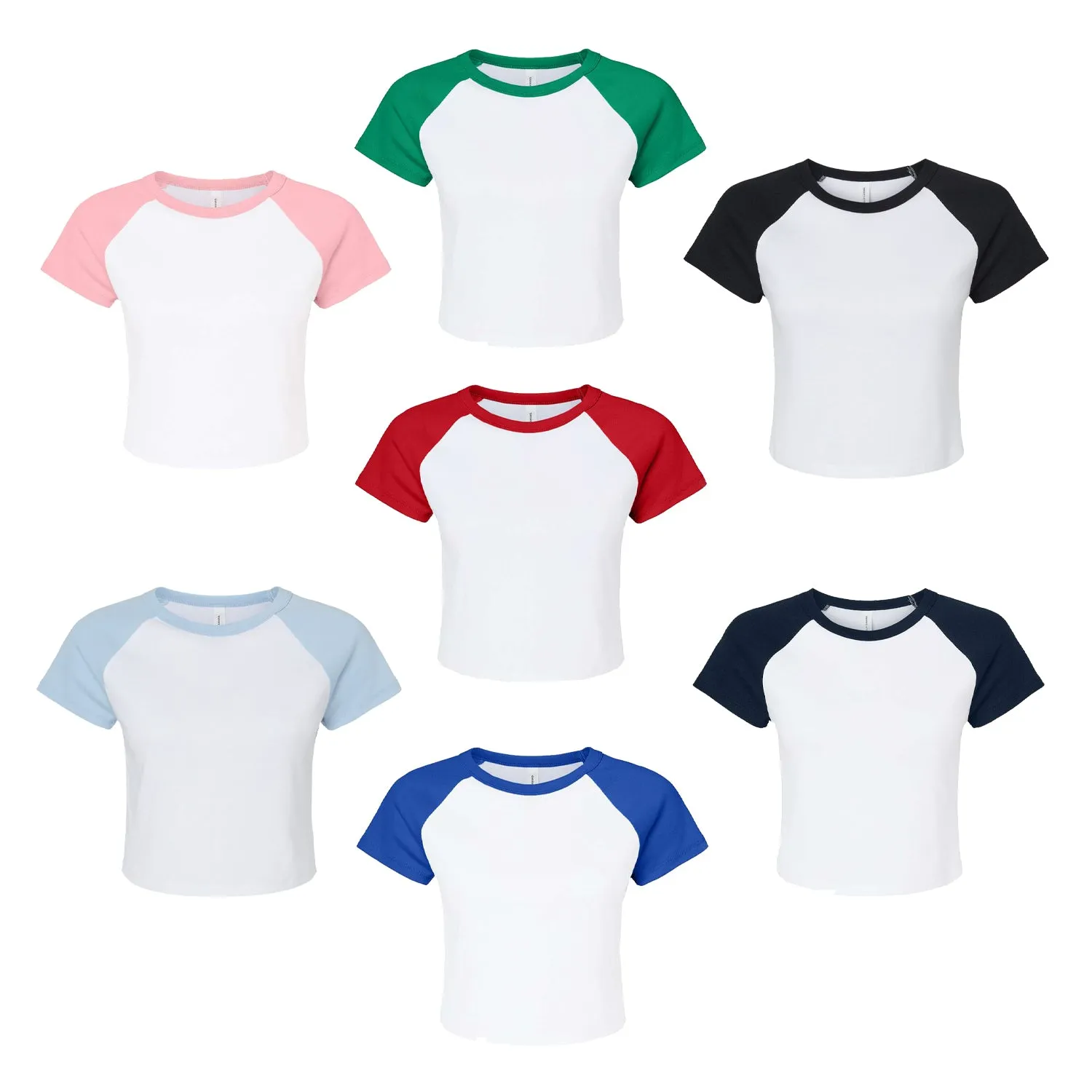 Alpha Sigma Tau Short Sleeve Crop Raglan