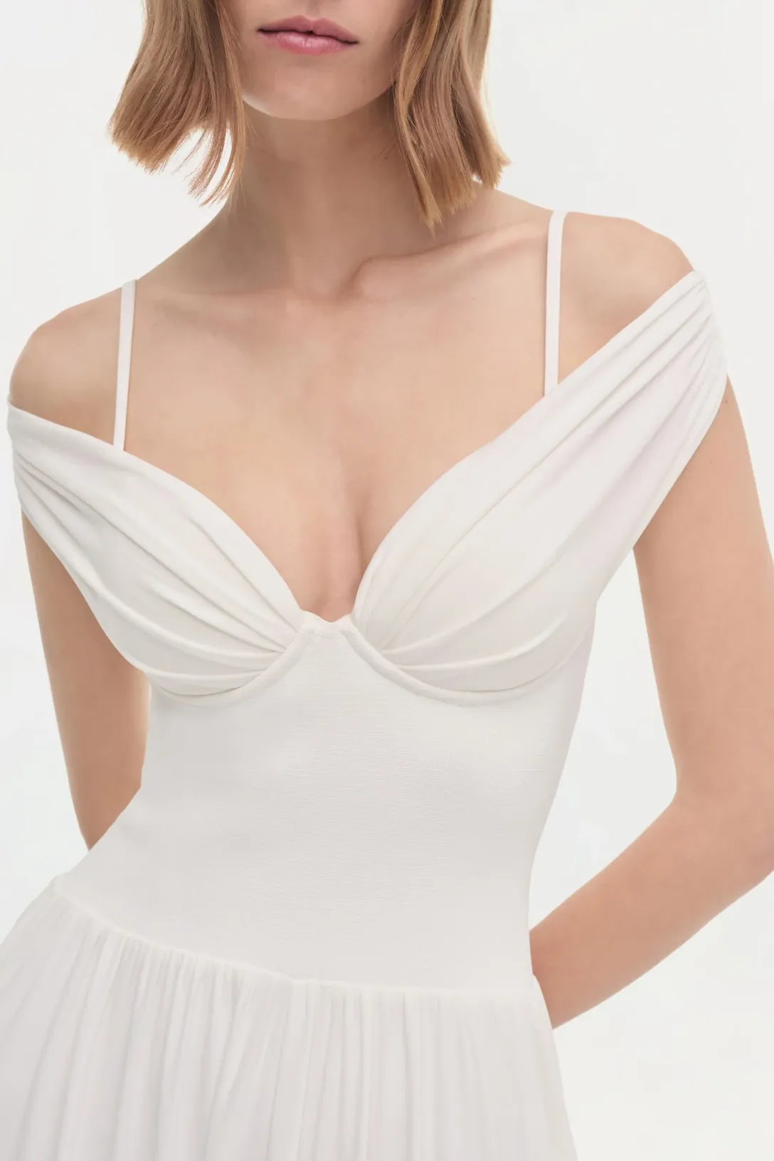 Amarantha Off Shoulder Dress | Ivory