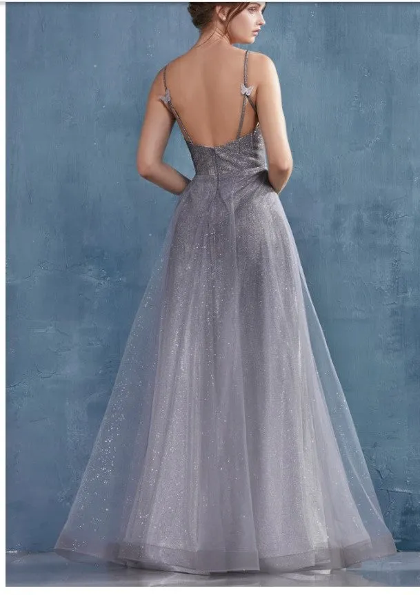 Andrea & Leo Couture A0936 Caterina Gown A Night Sky Metallic Ombre With Glitter
