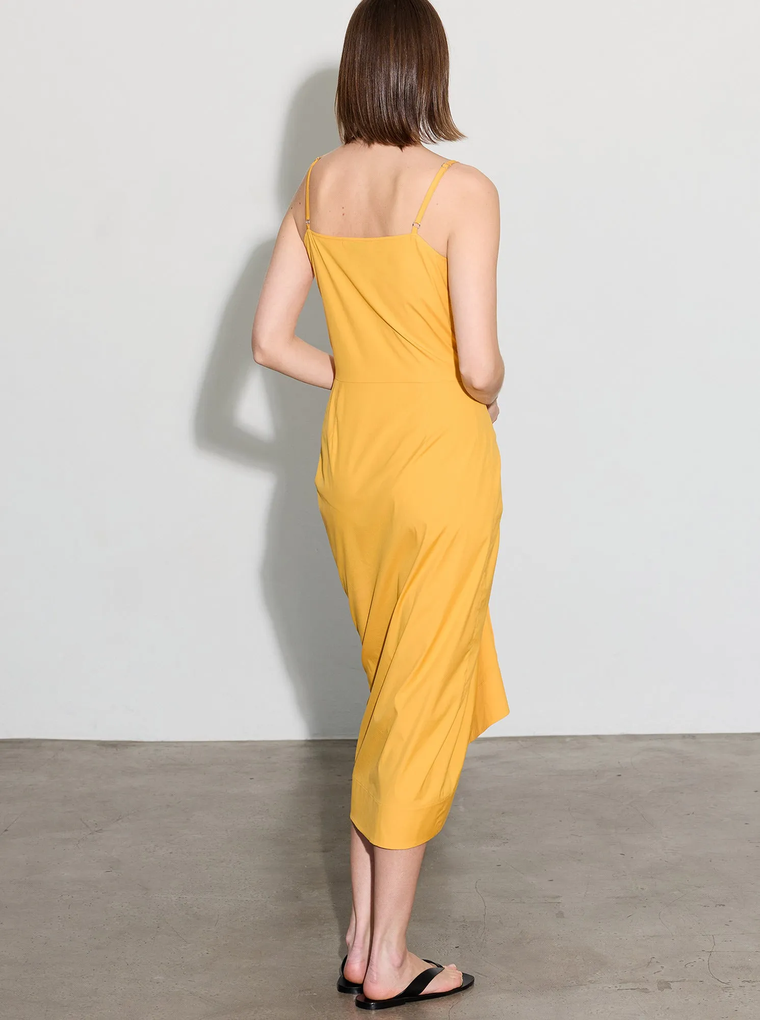ANGIE Camisole Poplin Dress Orange