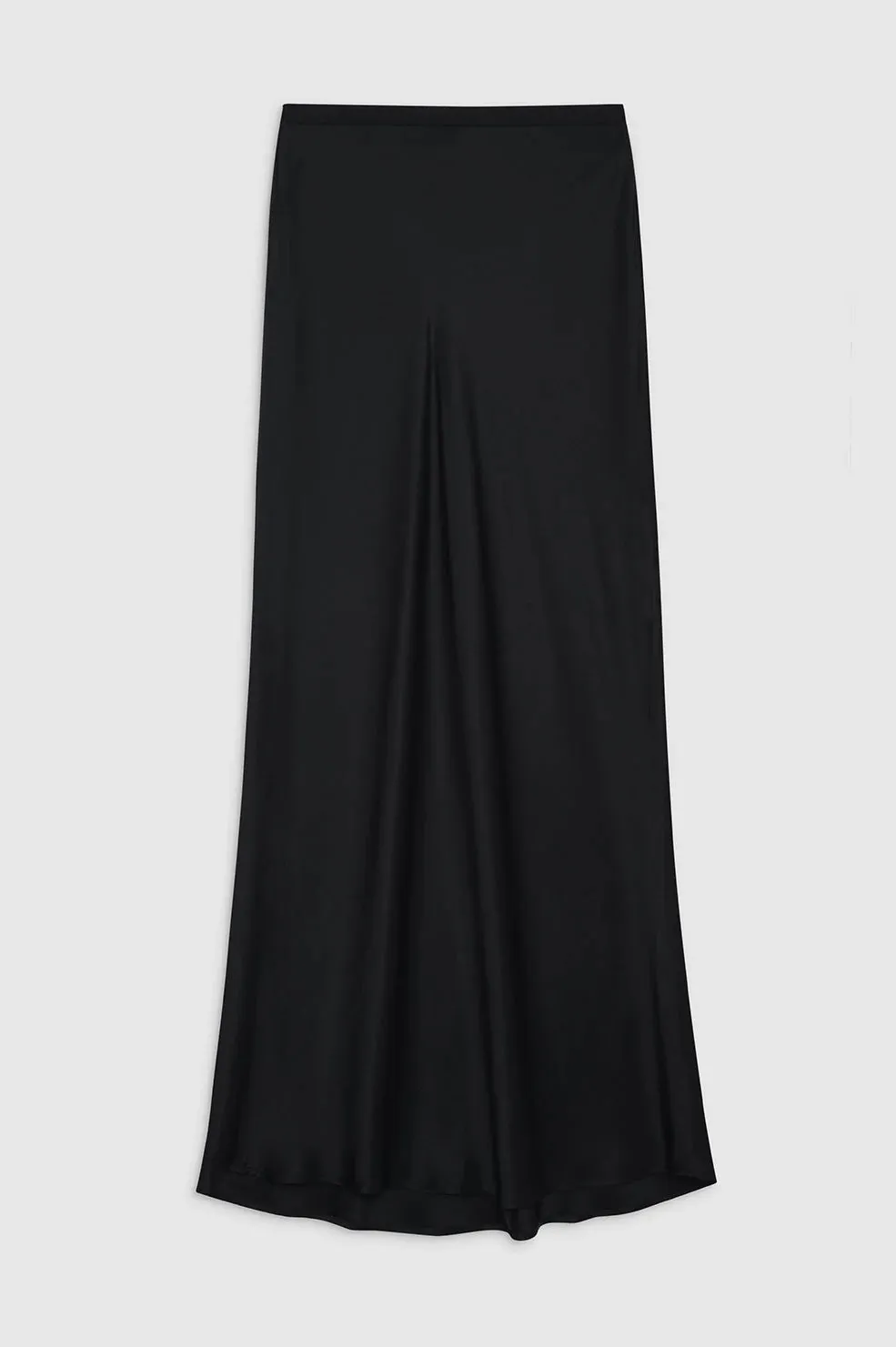ANINE BING - Bar Silk Maxi Skirt - Black