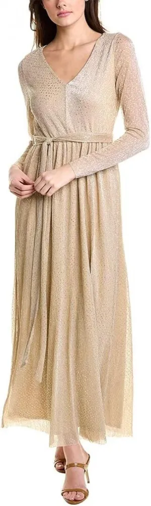 Anne Klein Womens Metallic Maxi Dress 10856825