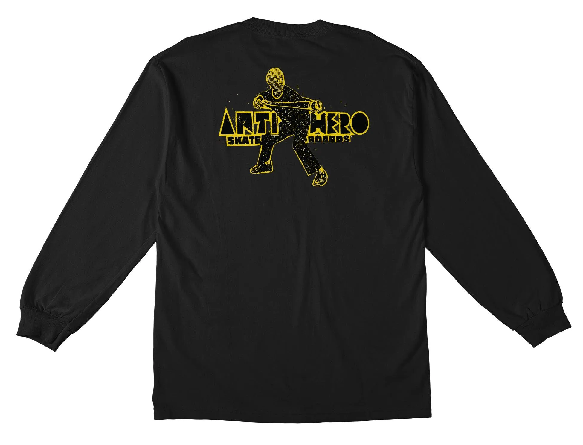 ANTIHERO Slingshot Pocket Longsleeve Black/Yellow