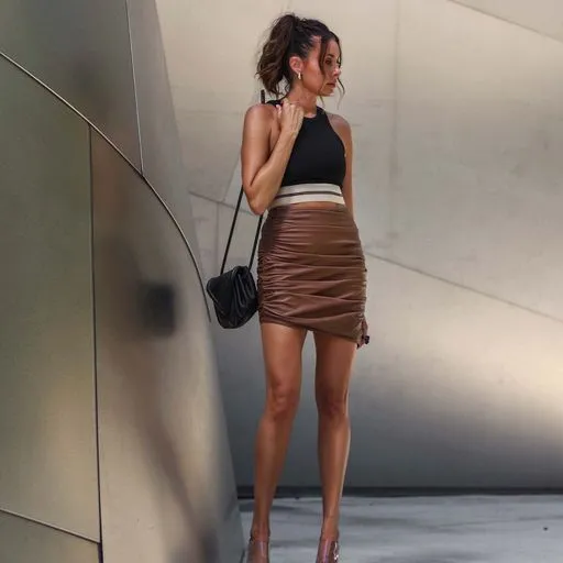 ANYA RUCHED SKIRT