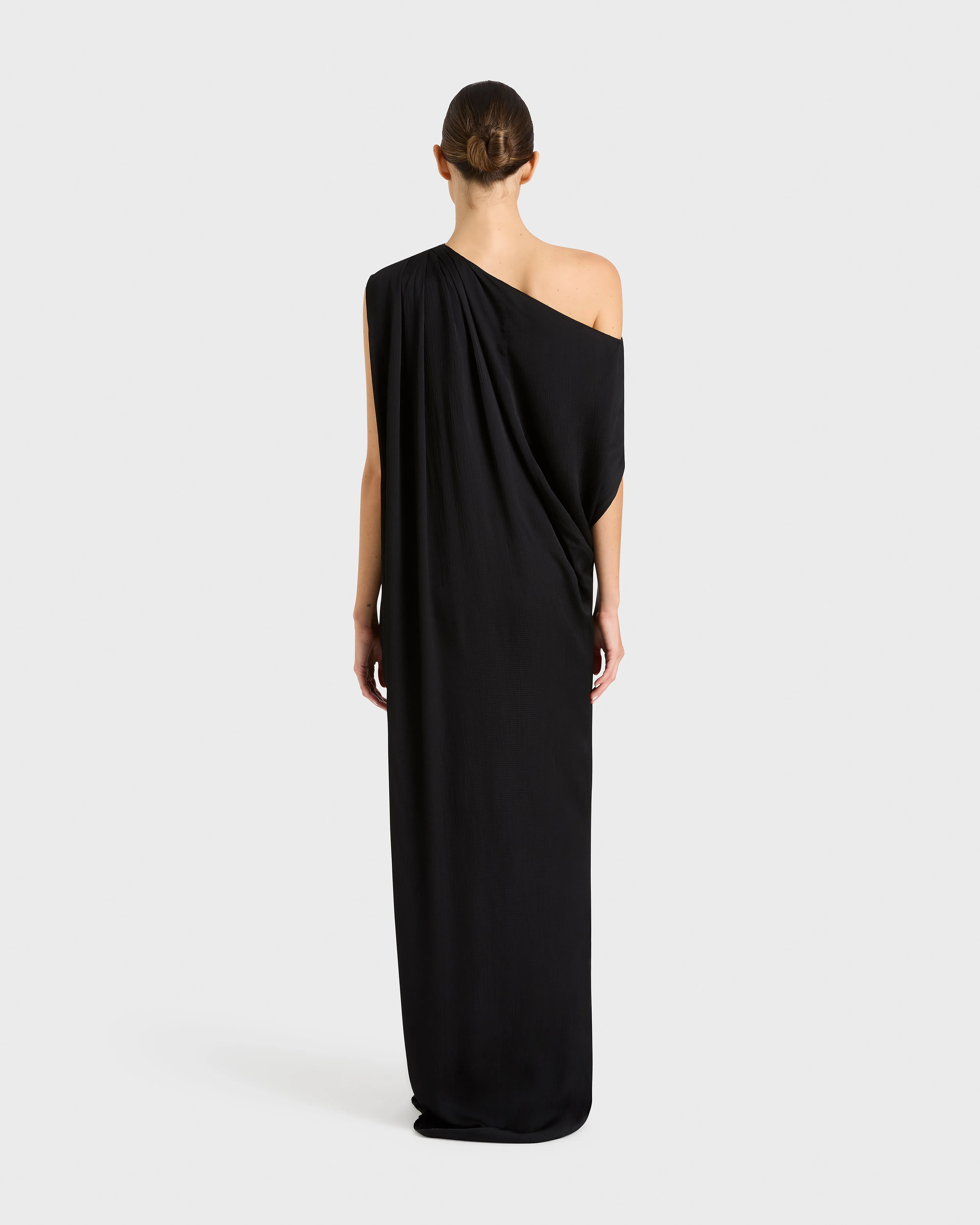 Ardea Draped Dress - Black