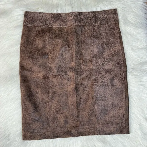 Arden B Genuine leather Pencil Front Zipper adjustable  Slit