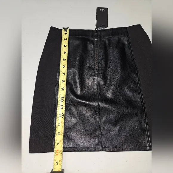 Armani Faux Leather Skirt NWT sz2