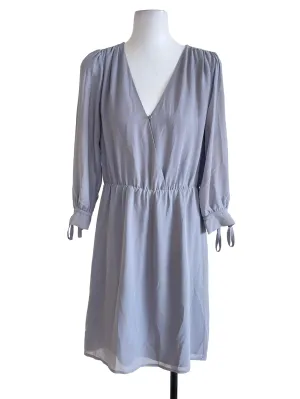 Ash Blue Draped Dress