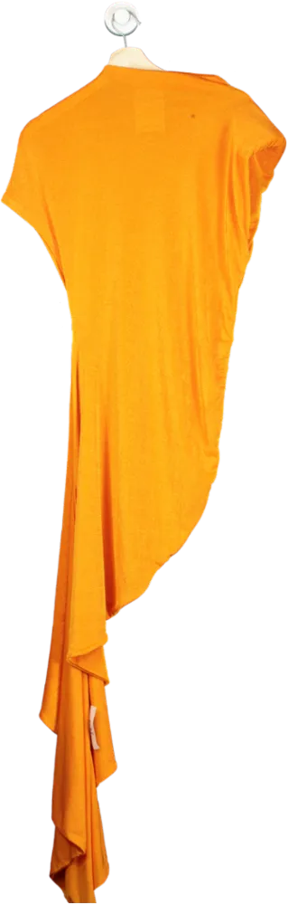 ASOS Orange Draped Dress UK S
