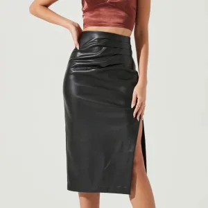 ASTR Melody Leather Skirt