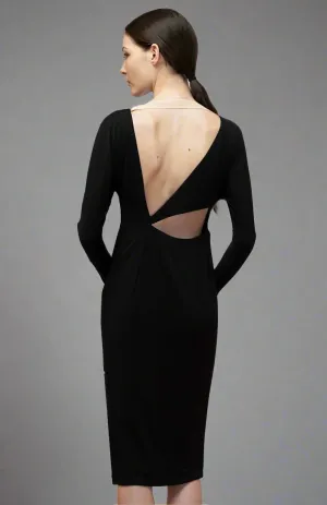 Athena |  long-sleeve Cutout Back Cocktail Dress