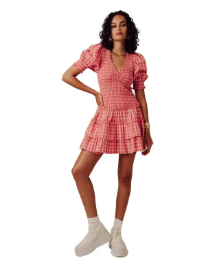 Audrey Dress- Kensingham Gingham Print