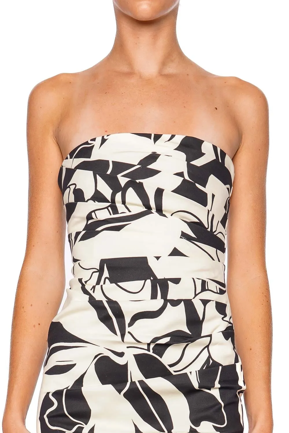 Azize Strapless Draped Maxi Dress