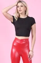 Back Out Crop Top | Black